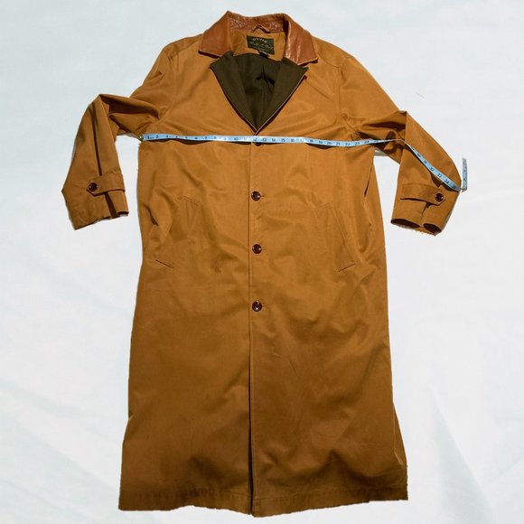 Orvis Signature Collection Brown Trench Coat - Picture 14 of 15